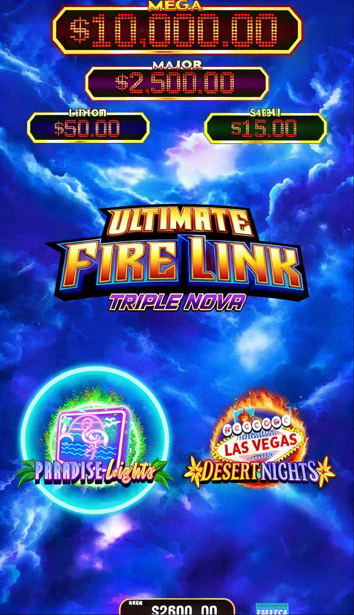 Fire Link Triple Nova skill game board, game screen