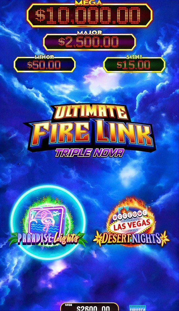 Fire Link Triple Nova skill game board, game screen