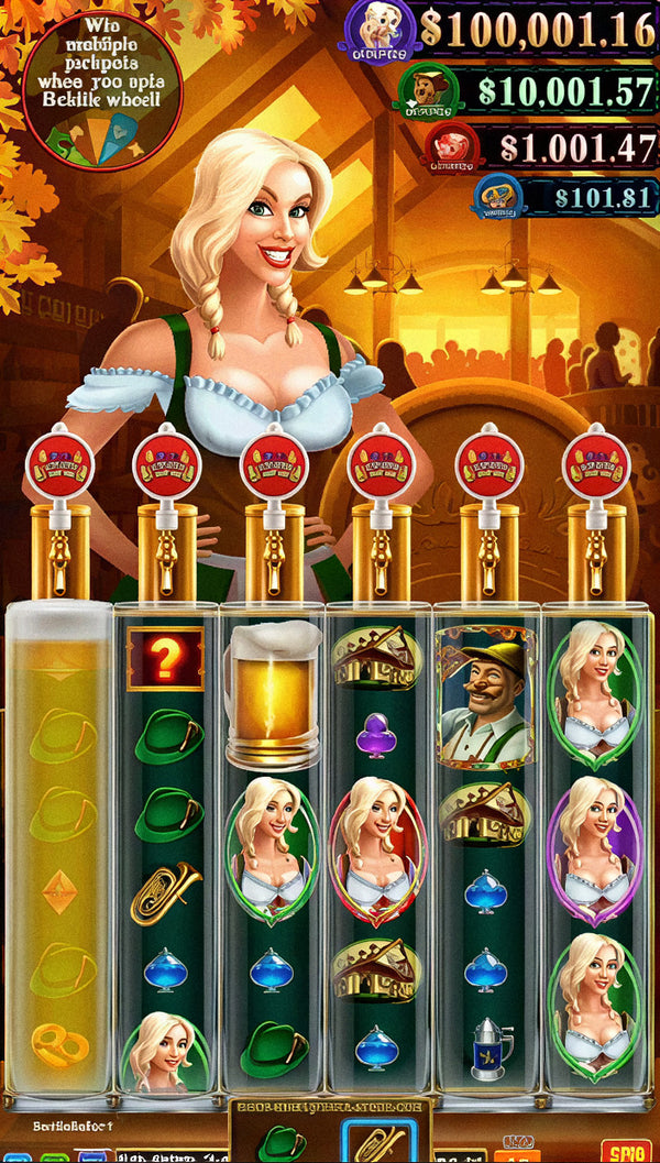 Heidi's Bier Haus skill game board, game screen
